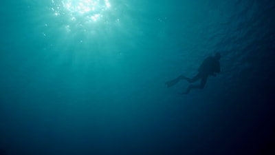 Plongée dans le bleu de Wallis COM situé dans le Pacifique Sud