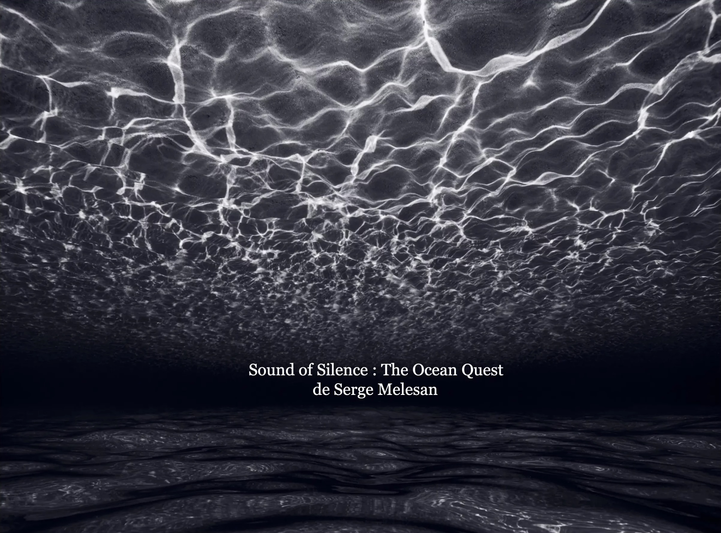 Sound of Silence — The Ocean Quest, livre photographique de Serge Melesan